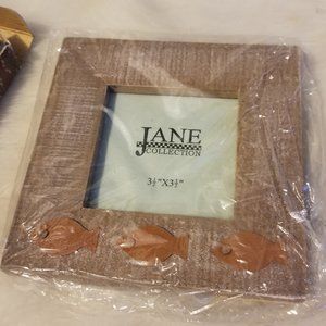 Jane Collection Rustic Fish Frame New in Box